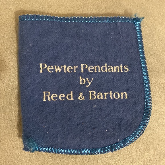 VINTAGE REED & BARTON                         PEWTER Open Heart 23 1/2” Necklace - Picture 2 of 5